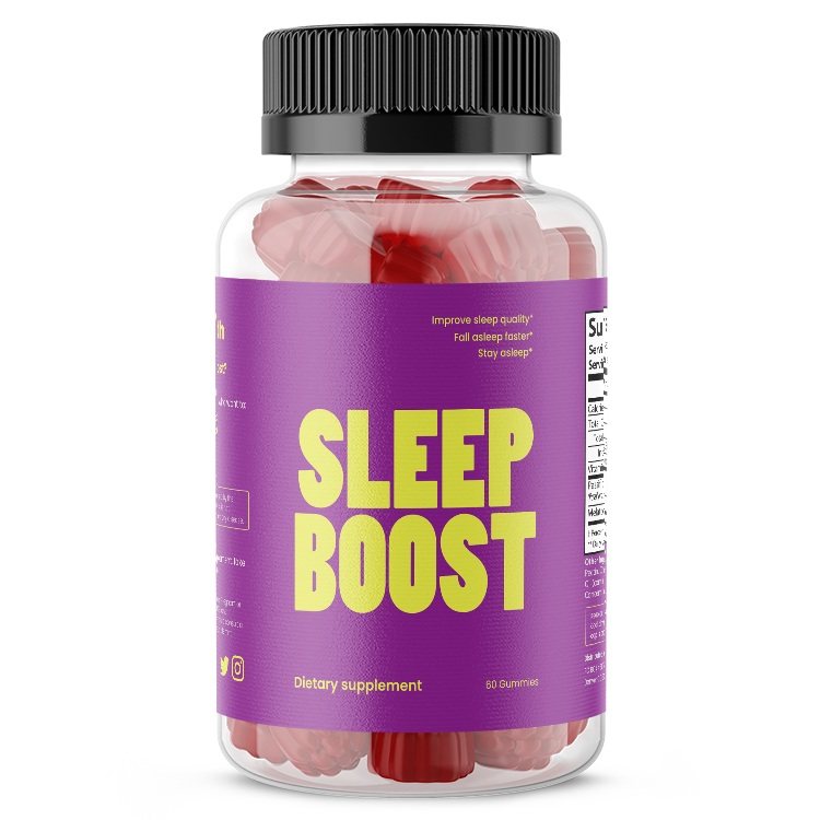 Sleep Boost Gummies: All Natural Sleep Aid (60 Gummies)
